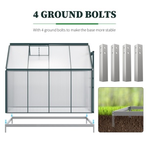 Sera Walk-In Aluminiu & Policarbonat – Ventilatie si Jgheab - Img 6