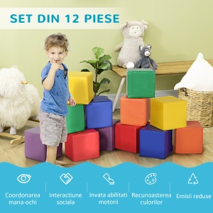 Set 12 Cuburi Moi – Joc Educational pentru Copii 2+ Ani - Img 7