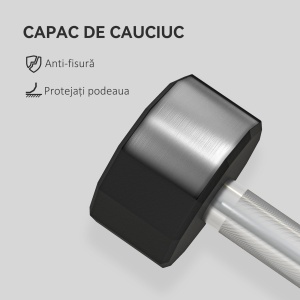 Set 2 Gantere 10 kg – Metal & Cauciuc, Manere Antiderapante - Img 5
