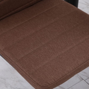 Set 4 Scaune Moderne – Metal & Material Textil Captusit, Kaki - Img 7