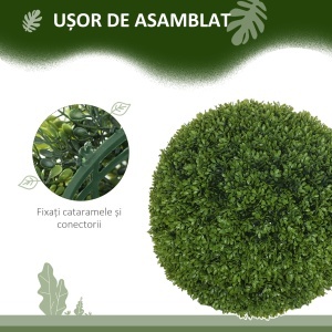 Set de 2 Sfere de Boxwood Artificiale, 50cm - Img 5