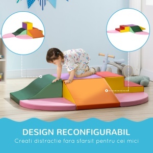 Set de Construcții Moi pentru Copii 1-3 Ani cu 6 Piese din PU și EPE Multicolore - Img 6