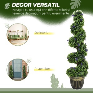 Set de Două Plante Artificiale Lavandă 90cm - Img 5