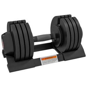 Set de Greutăți Reglabile 7/13/18/24 kg cu Suport pentru Manubrii și Mâner Antiderapant, 37x18x18 cm, Negru - Img 1