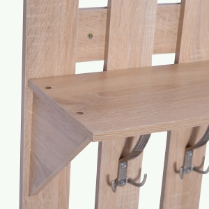 Set Hol 3 Piese – Dulap Pantofi, Cuier cu Oglinda, Design Lemn - Img 8