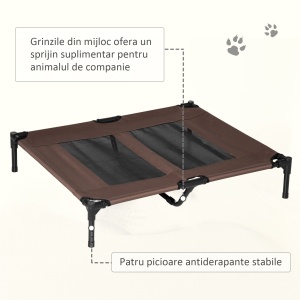 Sezlong pentru Caini Mari di Metal si Panza Oxford Transpiranta - Img 7