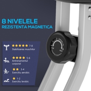 Soozier Bicicleta de Camera Pliabila – Reglabila, 8 Nivele Rezistenta - Img 8