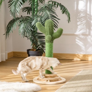 stalp forma cactus, centru de joaca pisici, 32x32x60cm - Img 2