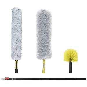 stergator Telescopic 3.5 m – Cap Pliabil Microfibra pentru Praful inalt