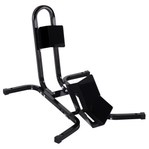 Suport pentru Motocicletă Reglabil pe 3 Nivele, Sistem de Blocare Roți Motocicletă în Metal cu Găuri, 60x55x43 cm, Negru - Img 7