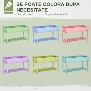 suport raft pentru plante, 8 grilaje, 120x60x81 cm - Img 5