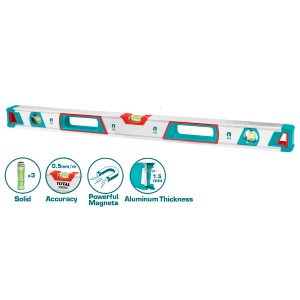 TOTAL - NIVELA MAGNETICA CU BULA - 80CM (INDUSTRIAL)