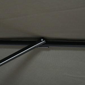 Umbrelă de Grădină cu Manivelă de Mână cu Unghi Reglabil pe 5 Niveluri și Rotație la 360°, 245x245x245 cm, Gri - Img 8