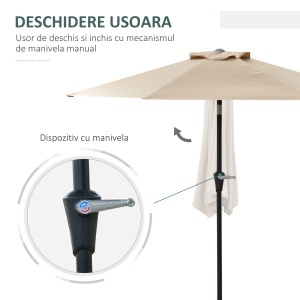 Umbrela de Gradina Inclinabila 2.3x2 m - Img 4