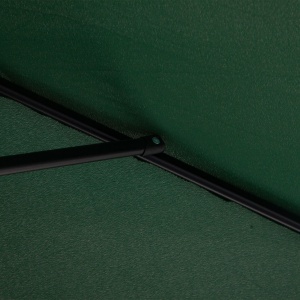 Umbrelă Semicirculară de Perete cu Deschidere cu Manivelă şi Orificii de Ventilaţie, 230x130x245 cm, Verde - Img 9