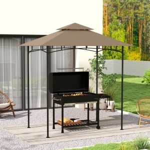 Acoperiș de Schimb pentru Pergolă cu 2 Nivele și Buzunare de Colț, 160 g/m², UV50+, 244x152 cm, Kaki - Img 9