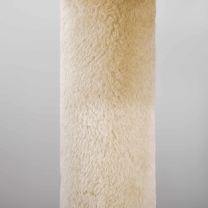 Ansamblu de Joacă pentru pisici adulte cu căsuță spațioasă și platformă, 104 cm, Crem - Img 7