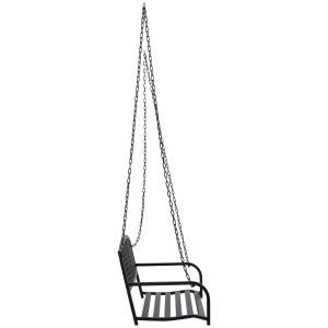 Balansoar Suspendat de Gradina din Metal Negru - Img 5