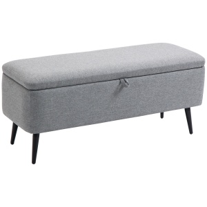 Banca Dormitor 104×38×42 cm – Catifea cu Spatiu Depozitare