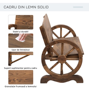 Banca Lemn cu Roti – 2 Locuri - Img 4
