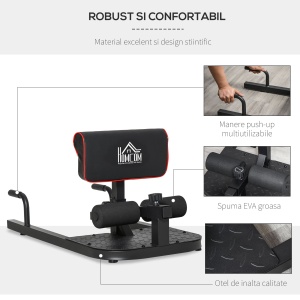 Banca Sissy Squat – Fitness Otel Reglabil pentru Picioare - Img 6