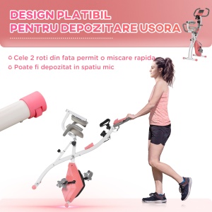 Bicicleta Pliabila 2-in-1 – Rezistenta Reglabila & Elastice Brate - Img 7