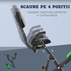 Bicicleta Pliabila 2 în 1 Rezistenta 8 Nivele Elastice pentru Brate - Img 5