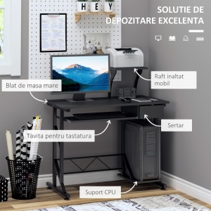 birou calculator, cu suport glisant,90x50x95 cm - Img 4