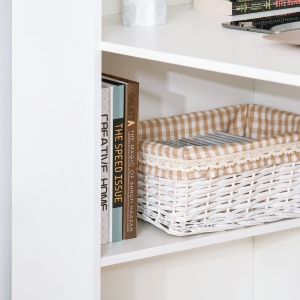 birou modern cu biblioteca 120x55x120cm - Img 8