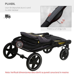 Carucior Animale – Roti Universale & Amortizor pentru Confort - Img 4