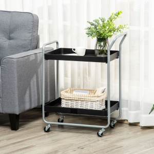 carucior rulant, utilitar, 2 rafturi 63x40.4x83.5 cm - Img 2