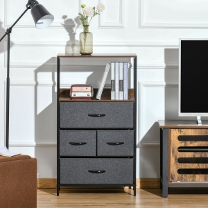 comoda cu 4 sertare pliabile, 58x29x103cm - Img 2