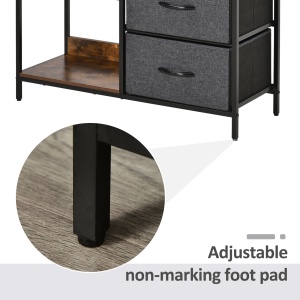 comoda mobila multifunctionala, 80x29x71cm, maro - Img 7