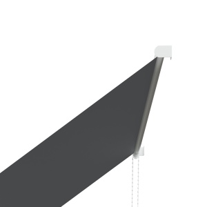 Copertină cu Braț Pliabil, cu Deschidere Manuală, Copertină Basculantă cu Protecție UV30+, 150x120 cm, Gri Închis - Img 9