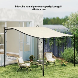 Copertina de rezerva pentru pergola 2,5 x 3(m), Bej - Img 2