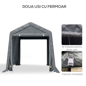 Copertina Garaj 2,8×2,4 m – Protectie Auto, Moto, Biciclete - Img 5