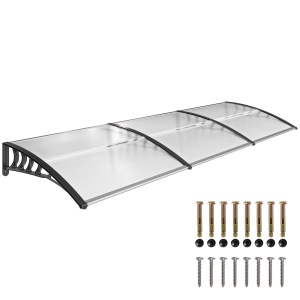 Copertina pentru exterior, 90x295x23.5 cm, negru - Img 1