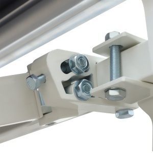 Copertina pentru soare tip rulou reglare cu manivela, din aluminiu si poliester, 295x245cm, gri - Img 9