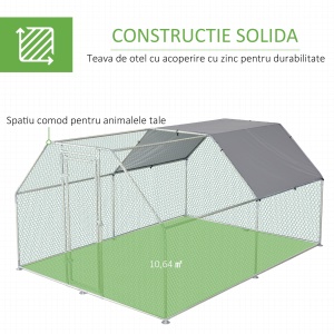 cotet tip cusca, cu plasa din plastic 280x380x195cm - Img 6