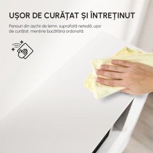 Dulap Bucatarie – Alb cu 3 Compartimente & Sertar - Img 8