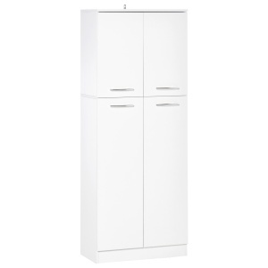 Dulap de depozitare, cu 2 compartimente și rafturi reglabile pentru dormitor living birou, 59×31×155 cm - Img 1