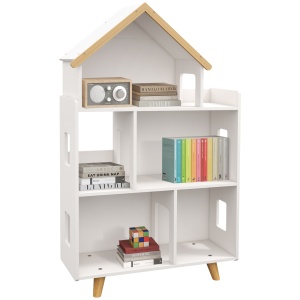 Dulap Organizator Jucarii Copii – 3 Nivele cu Raft Carti - Img 1