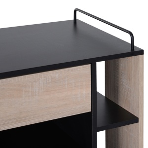 Dulapior Bucatarie cu Roti – Stejar & Negru, 76.5×40×82 cm - Img 8