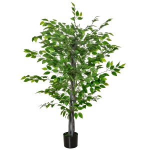 ficus artificial, ghiveci inclus, 135 cm, verde - Img 1