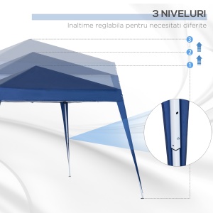 Foisor Pliabil 2.4x2.4m, Foisor de Gradina Structura - Img 7