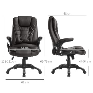 Fotoliu Birou 62×68×111–121 cm – Masaj, incalzire & Reglaj Electric - Img 3