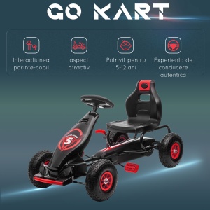 Go Kart Pedale Copii – Reglabil cu Roti Gonflabile - Img 8