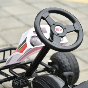 Gokart cu pedale pentru copii 3-6 ani scaun reglabil din metal plastic - Img 9