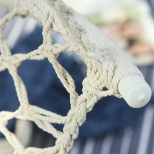 Hamac de gradina Boho Chic Scaun Suspendat pentru Interior si Exterior Crem - Img 8