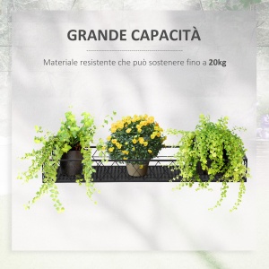 Jardiniera de Exterior cu Carlige pentru Balustrada, Suport Ghivece pentru Balcon si Terasa din Metal - Img 4